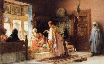 Arab or Arabic people and life. Orientalism oil paintings  340, unknow artist